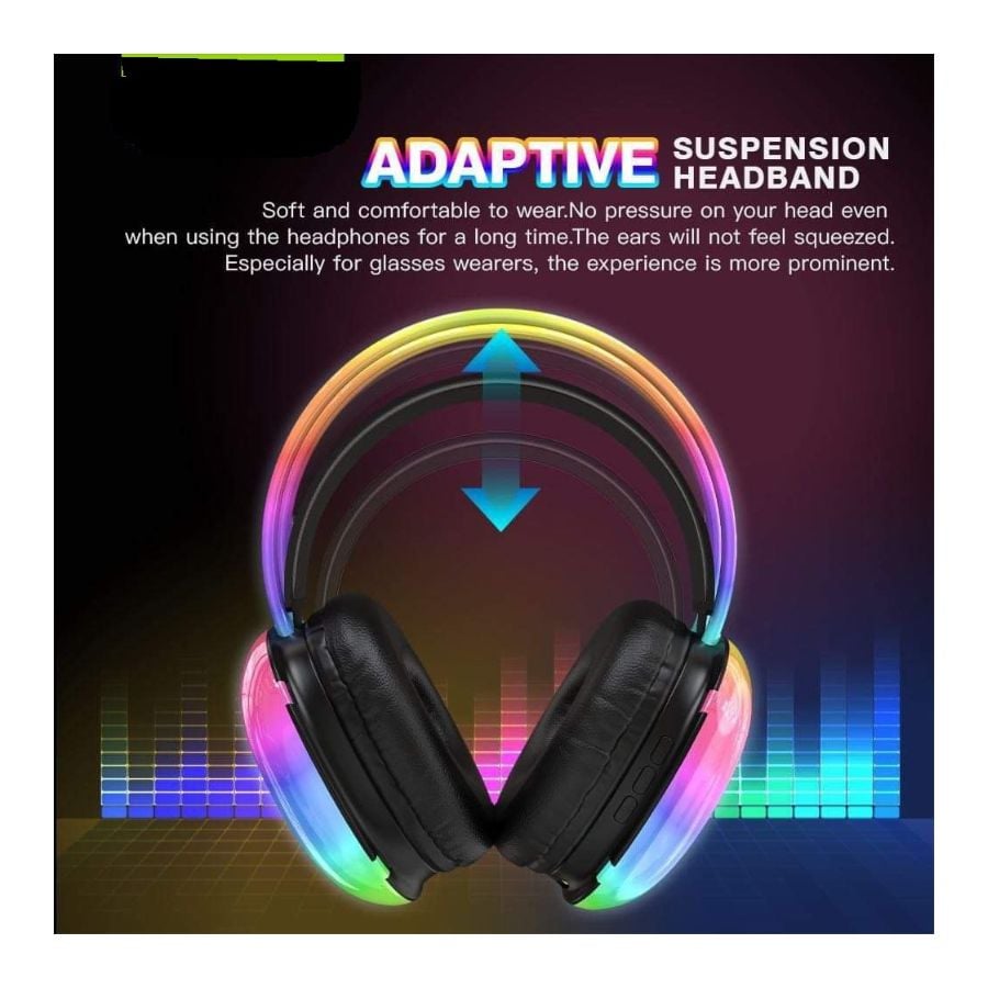 AUDÍFONOS CLICK VENTAS WK30 RGB BLUETOOTH 5.3 MICRÓFONO - 5