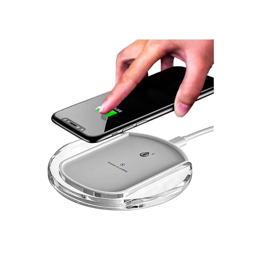 CARGADOR INALAMBRICO CARGA RAPIDA 10W MAX TELEFONOS A6333 - 4