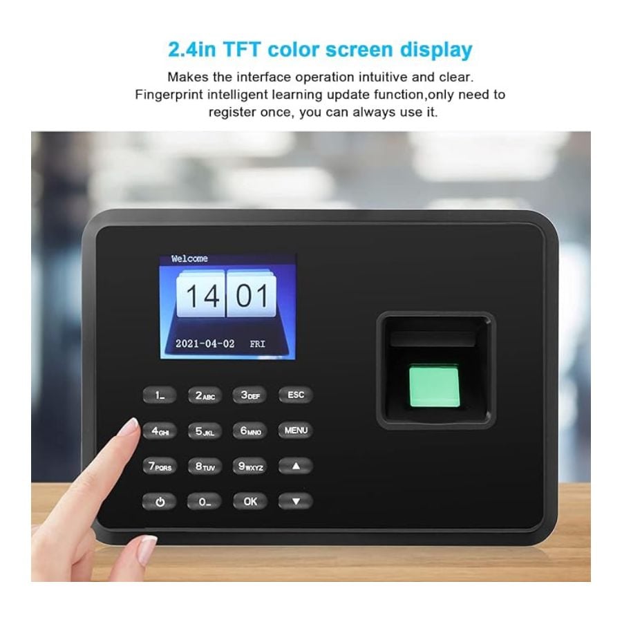 RELOJ CLICK VENTAS TIEMPO CONTROL ACCESO BIOMETRICO HUELLA TARJETA - 2