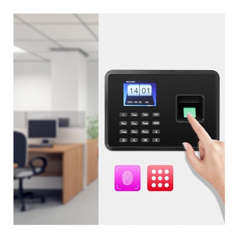 RELOJ CLICK VENTAS TIEMPO CONTROL ACCESO BIOMETRICO HUELLA TARJETA - 4