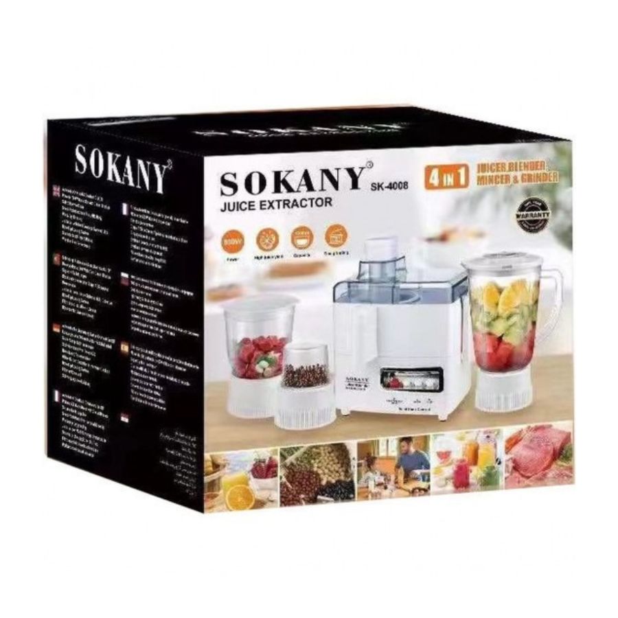 EXPRIMIDOR DE ALIMENTOS 4 EN 1 FRUTAS EXTRACTOR ZUMO TAZA - 3