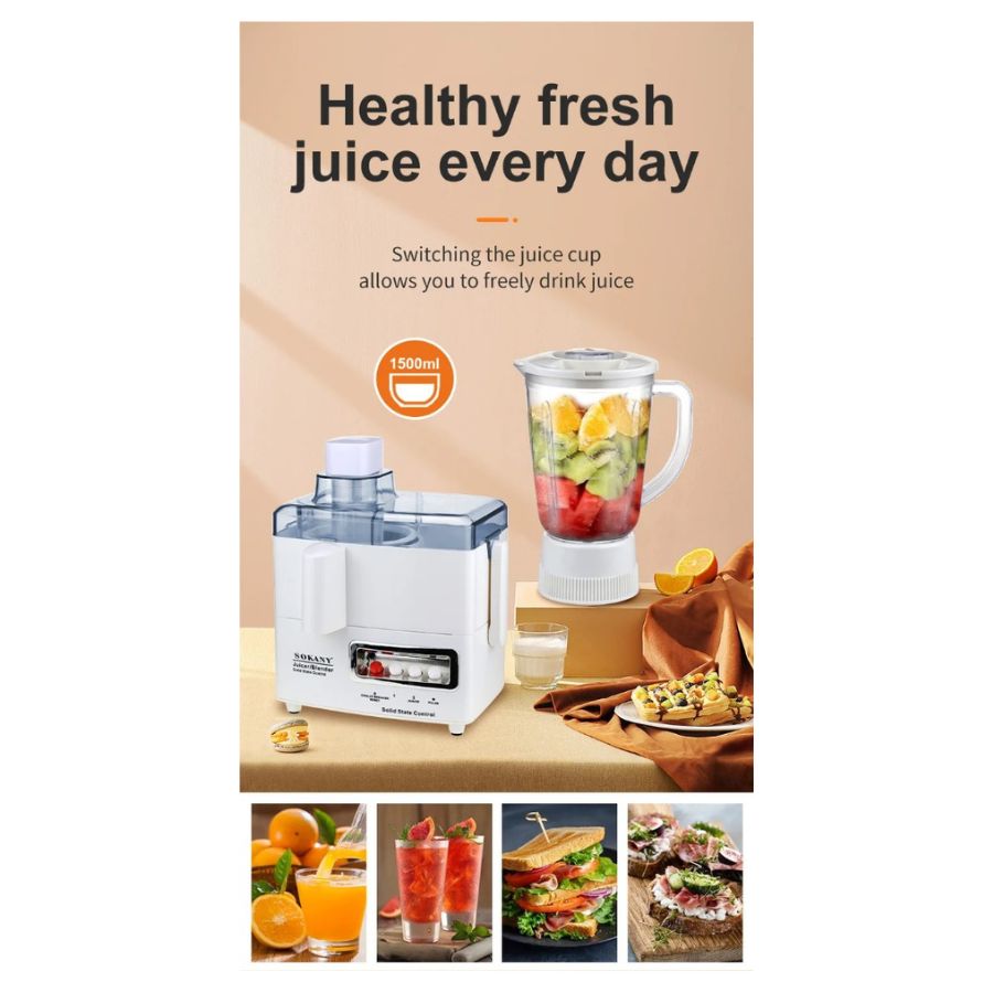EXPRIMIDOR DE ALIMENTOS 4 EN 1 FRUTAS EXTRACTOR ZUMO TAZA - 4