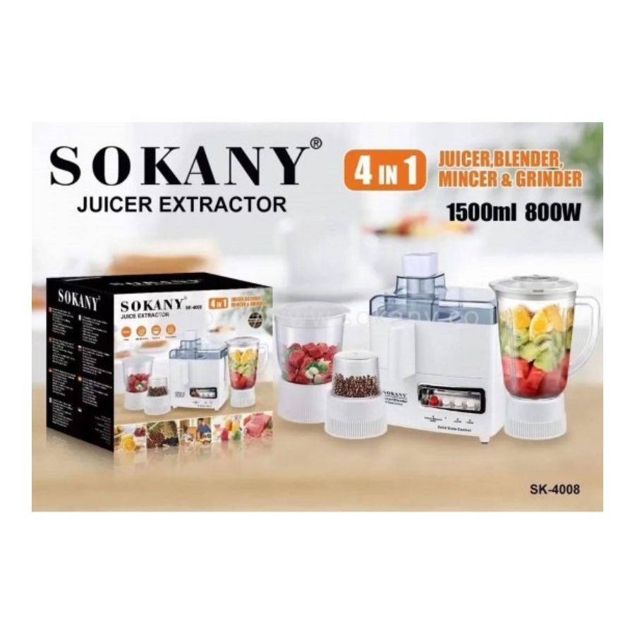 EXPRIMIDOR DE ALIMENTOS 4 EN 1 FRUTAS EXTRACTOR ZUMO TAZA - 7