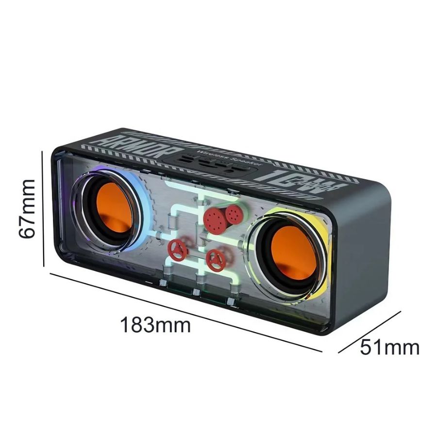 PARLANTE BLUETOOTH CLICK VENTAS INALÁMBRICO DOBLE ALTAVOZ ARMOUR TWS - 2