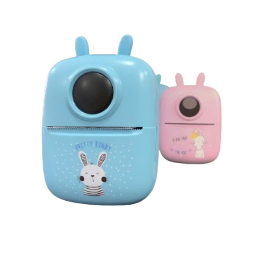 MINI IMPRESORA FOTOS PORTÁTIL NIÑOS ELECTRÓNICO BLUETOOTH AZUL - 2