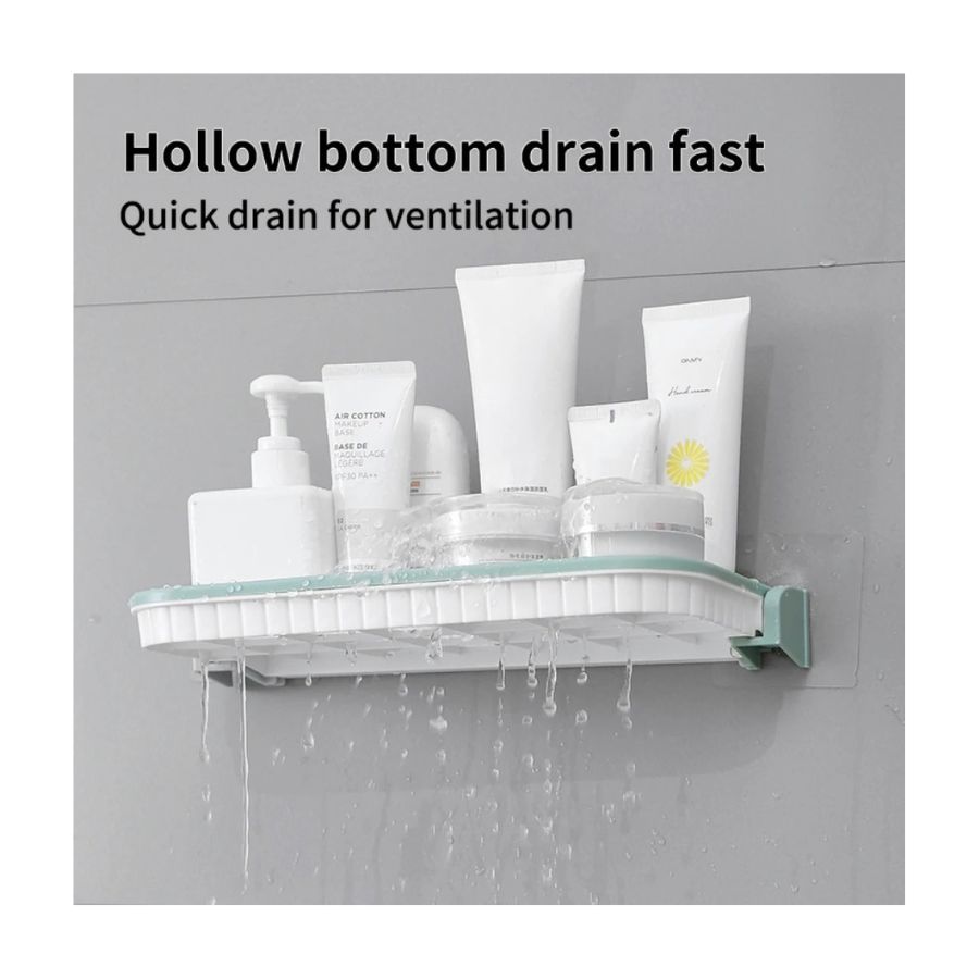 REPISA ESTANTE DE BAÑO PLEGABLE DE PARED COCINA TOALLERO - 2