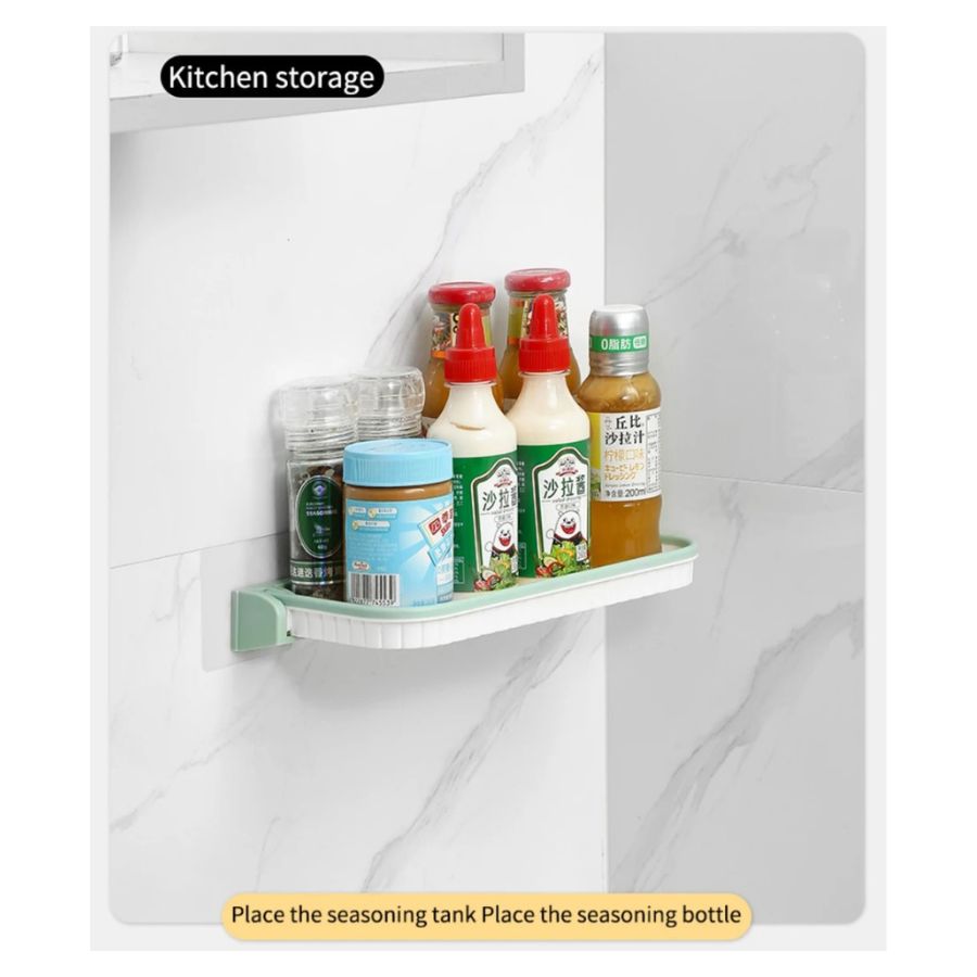 REPISA ESTANTE DE BAÑO PLEGABLE DE PARED COCINA TOALLERO - 3