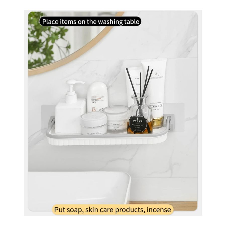 REPISA ESTANTE DE BAÑO PLEGABLE DE PARED COCINA TOALLERO - 4