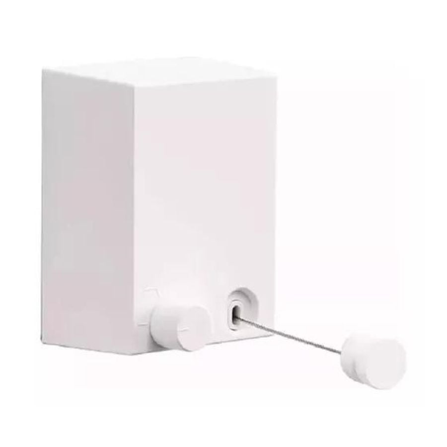 TENDEDERO RETRÁCTIL COLGADOR DE ROPA PARED BLANCO - 3