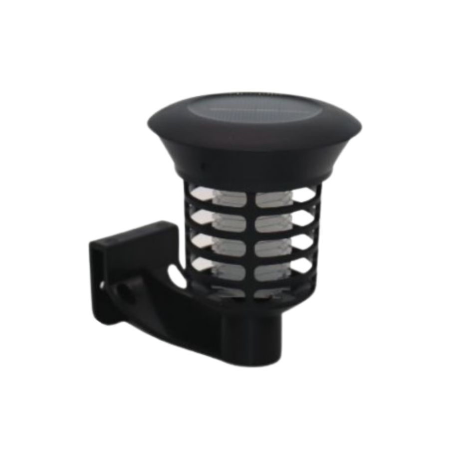 PACK 4 LAMPARA SOLAR FAROL DE PARED CON MATA MOSQUITOS 360° - 1