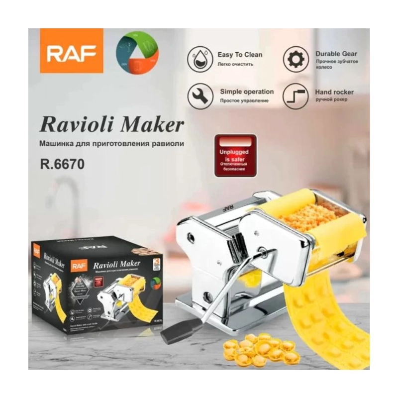 MÁQUINA PARA PASTAS RAF R6670 RAVIOLI ANTIDESLIZANTE ACERO - 2
