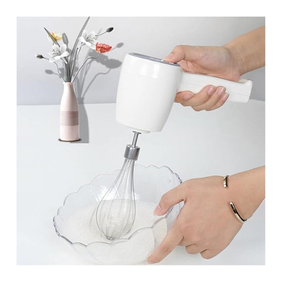 MINI BATIDOR INALÁMBRICO MEZCLADOR DE MANO RECARGABLE - 5