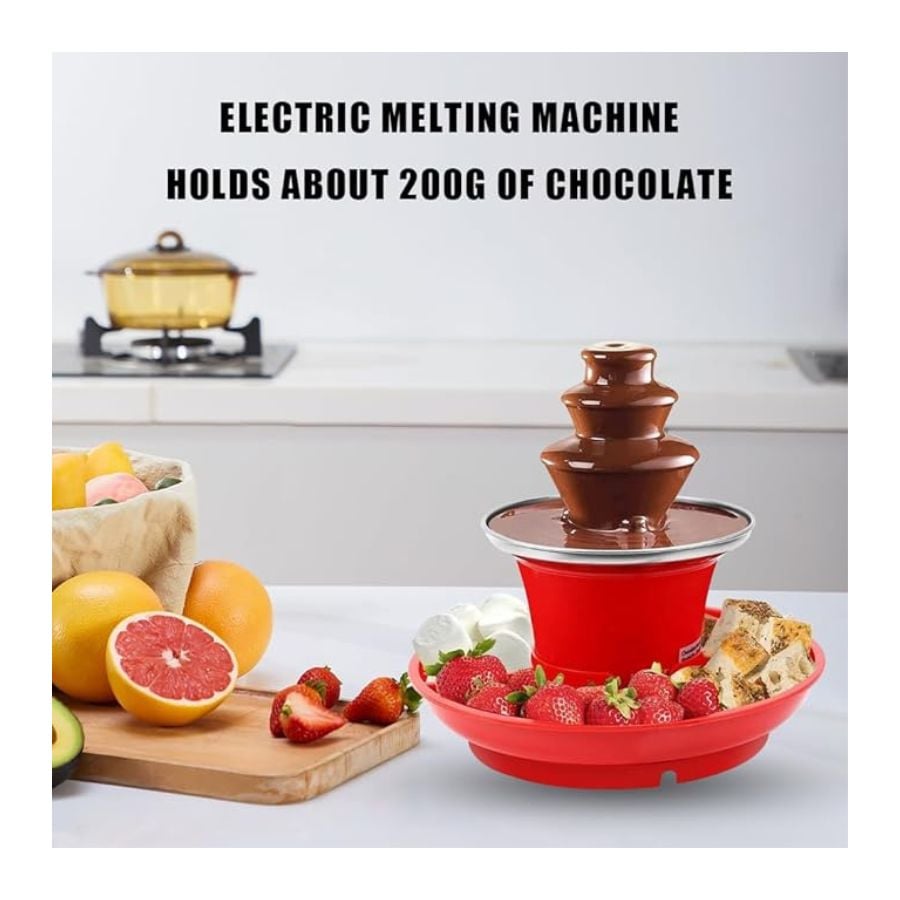 MINI FUENTE DE FONDUE DE CHOCOLATE 3 NIVELES OLLA CALENTAR - 4