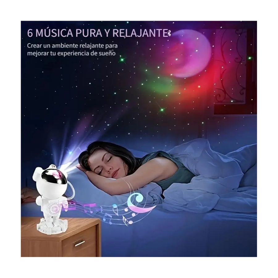 LÁMPARA CLICK VENTAS ASTRONAUTA GALAXIA BLUETOOTH PARLANTE LUZ USB - 3