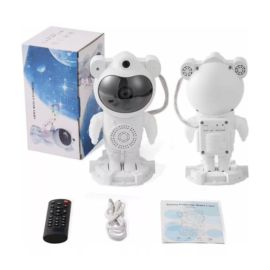 LÁMPARA CLICK VENTAS ASTRONAUTA GALAXIA BLUETOOTH PARLANTE LUZ USB - 4
