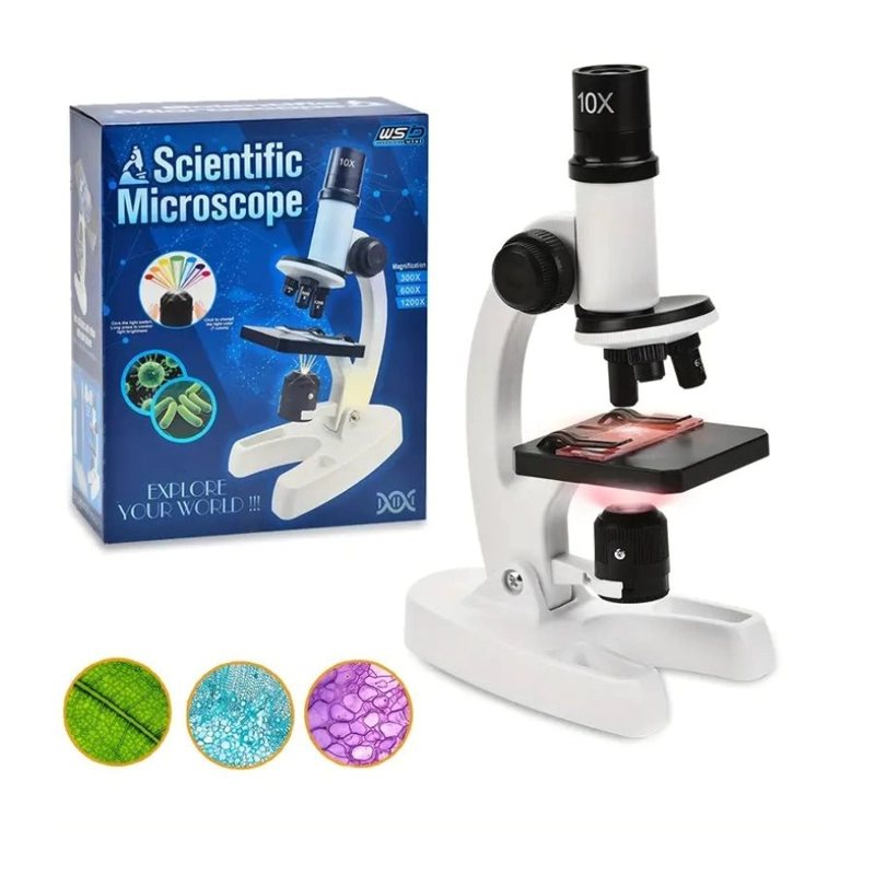 KIT DE MICROSCOPIO CLICK VENTAS MICROSCOPIO ÓPTICO BIOLÓGICO CON LED - 4