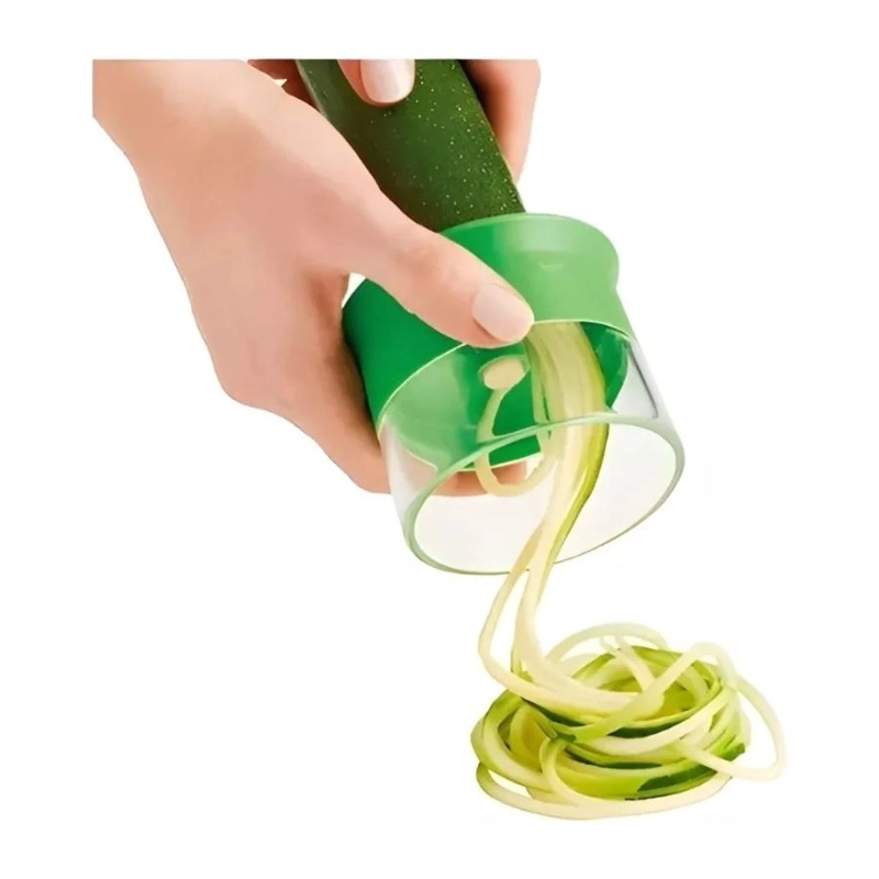 CORTADOR DE VERDURAS PELADOR VEGETALES ESPIRAL VERDE - 5