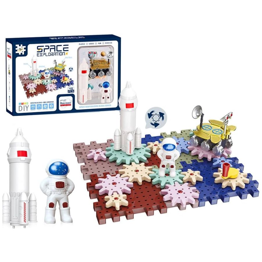 BLOQUE DE CONSTRUCCIÓN CLICK VENTAS MULTICOLOR DE JUGUETES CON ROTACIÓN DE ENGRANAJE - 2