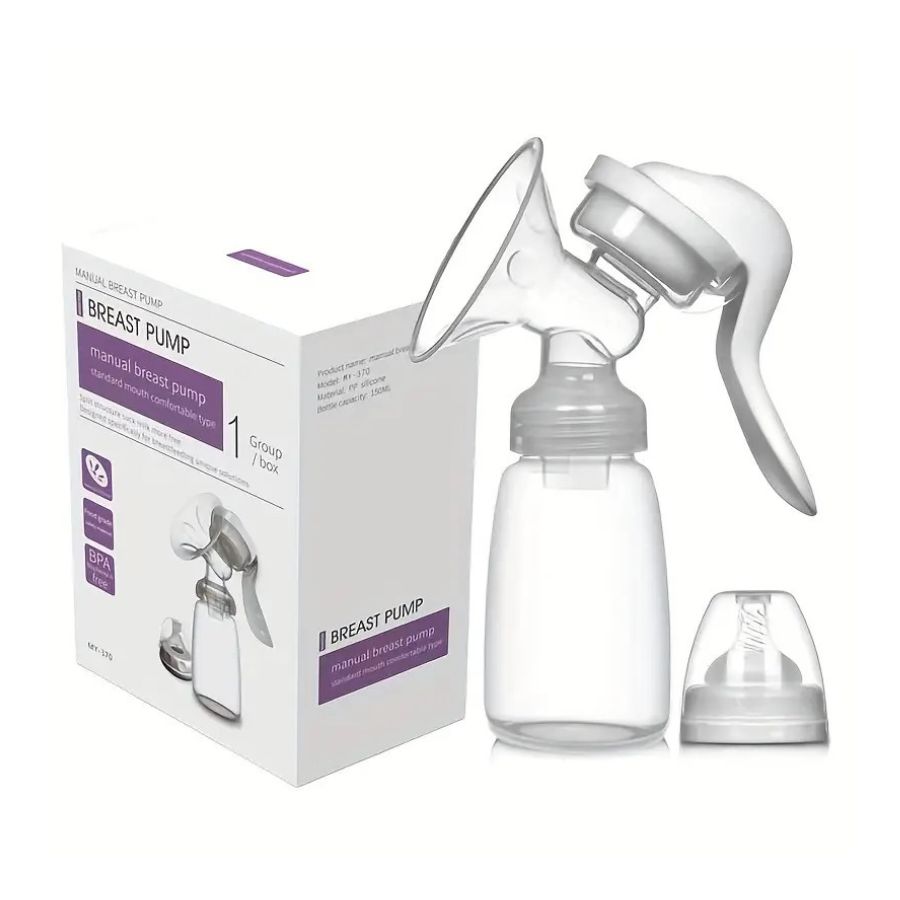 EXTRACTOR DE LECHE CLICK VENTAS TRANSPARENTE MATERNA MANUAL COPA DE SILICONA - 1