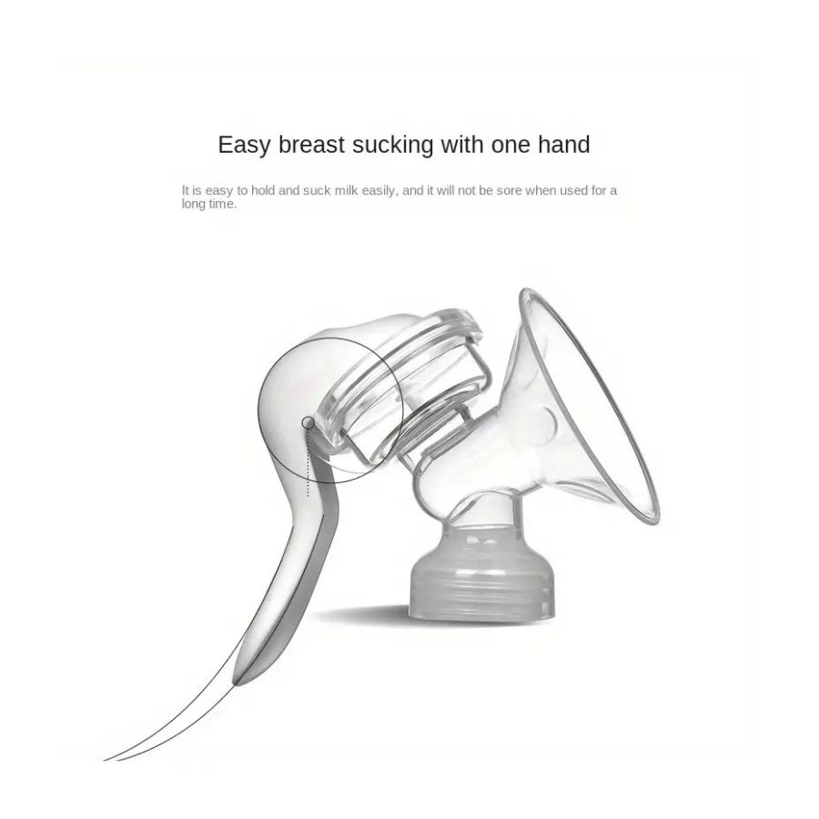 EXTRACTOR DE LECHE CLICK VENTAS TRANSPARENTE MATERNA MANUAL COPA DE SILICONA - 2