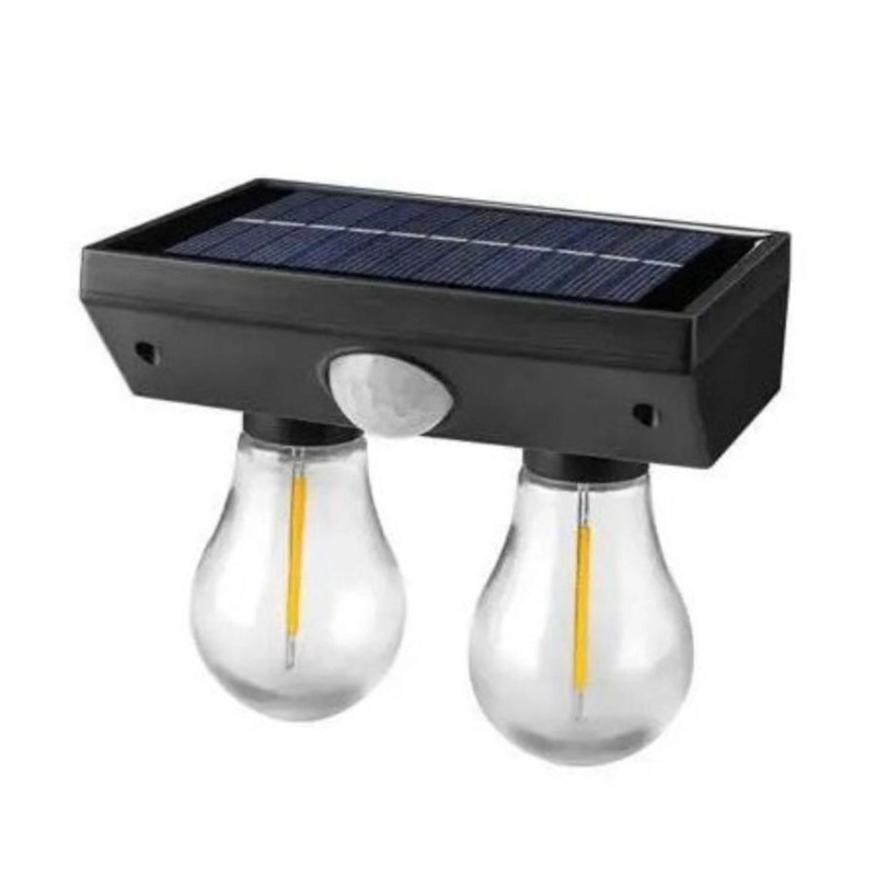 LÁMPARA SOLAR CLICK VENTAS DOBLE BOMBILLA CON SENSOR DE MOVIMIENTO - 1