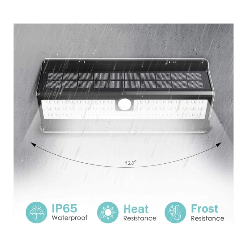LÁMPARA SOLAR CLICK VENTAS DE PARED CON SENSOR DE MOVIMIENTO EXTERIOR - 5