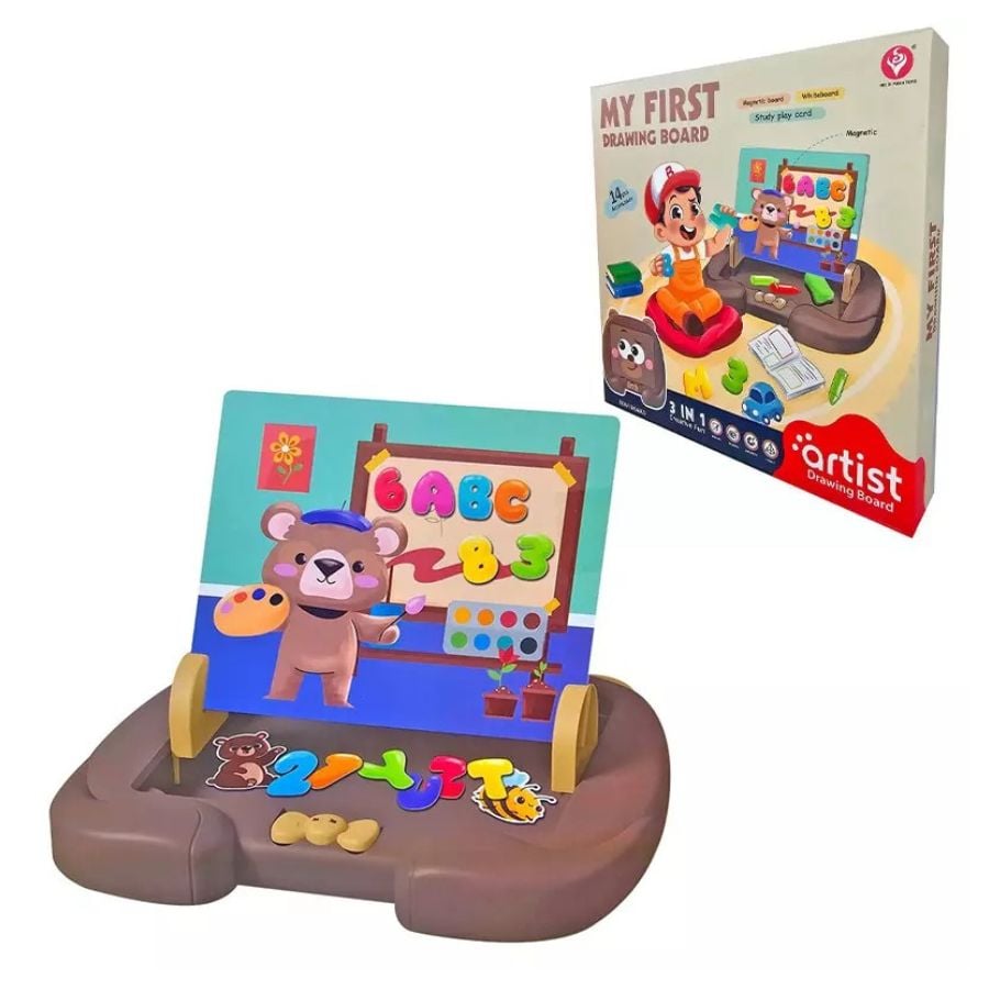 CUBIDI® Pizarra Magnética De Madera 2 En 1 – Puzzle Y Pintura Para Niños De 3 Años En Adelante, Juguete Educativo Y Creativo