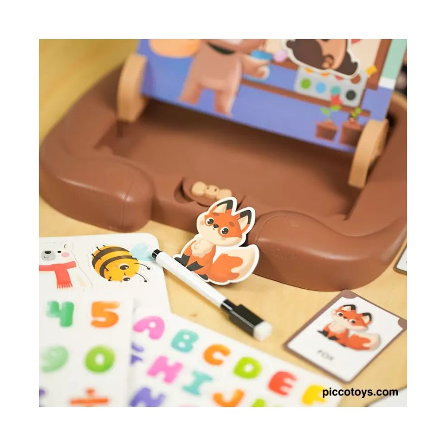 PIZARRA MAGNÉTICA EDUCATIVA CLICK VENTAS CAFE DE OSITO PARA NIÑOS 14PCS - 4