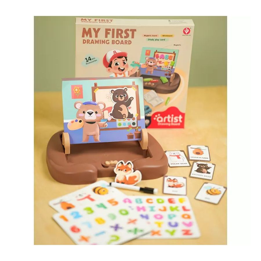 PIZARRA MAGNÉTICA EDUCATIVA CLICK VENTAS CAFE DE OSITO PARA NIÑOS 14PCS - 5