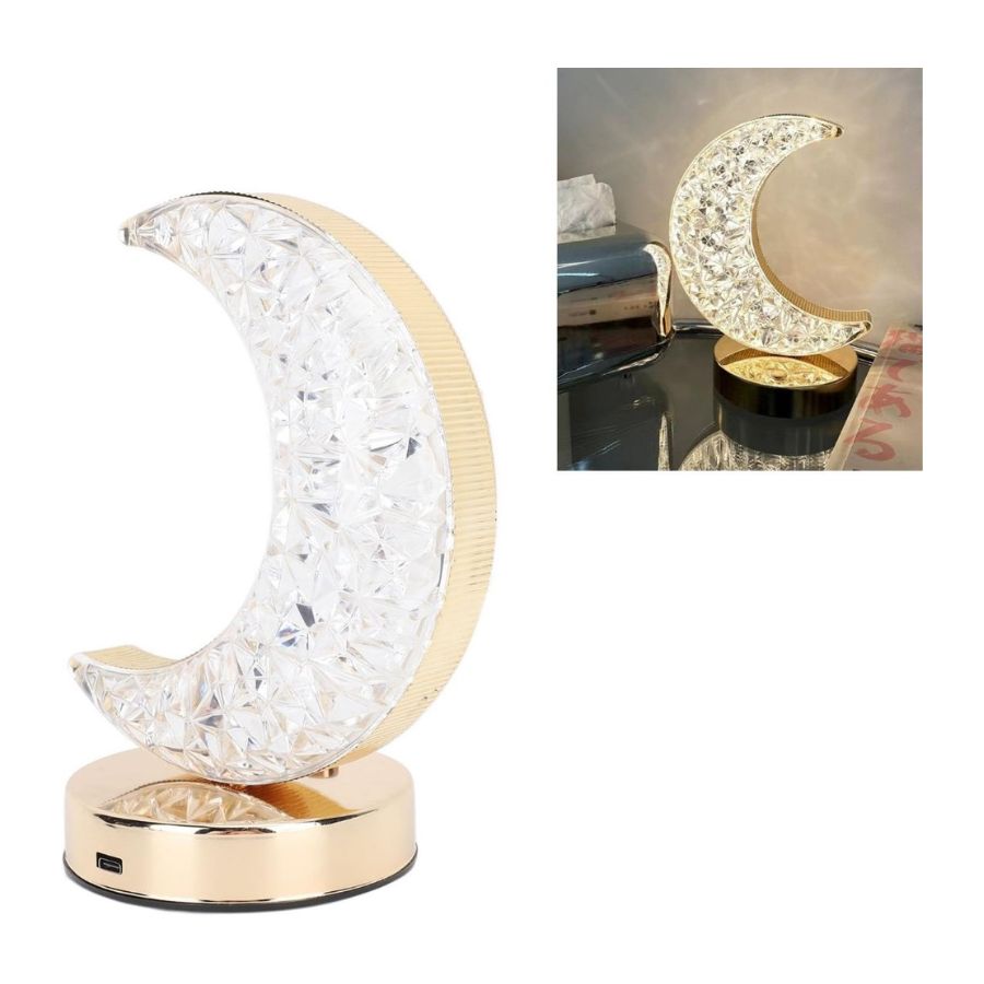 LÁMPARA DE MESA CLICK VENTAS LUNA USB LUZ AJUSTABLE INALÁMBRICA - 5