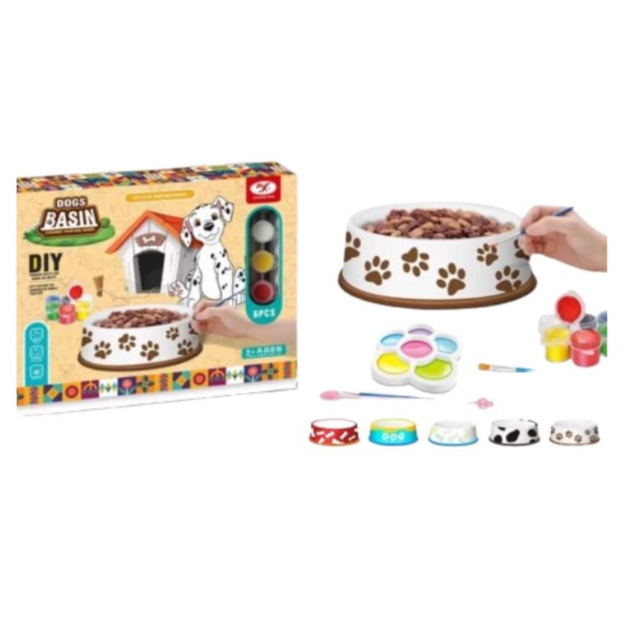 SET CLICK VENTAS 6 PIEZAS CUENCO DE CERAMICA PARA PINTAR CREATIVIDAD NIÑO - 2