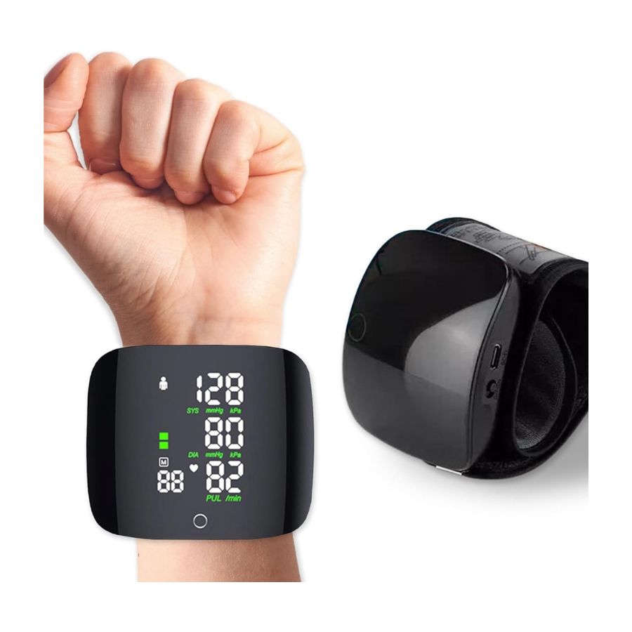 TENSIÓMETRO DIGITAL CLICK VENTAS DE MUÑECA RECARGABLE PANTALLA LCD - 2