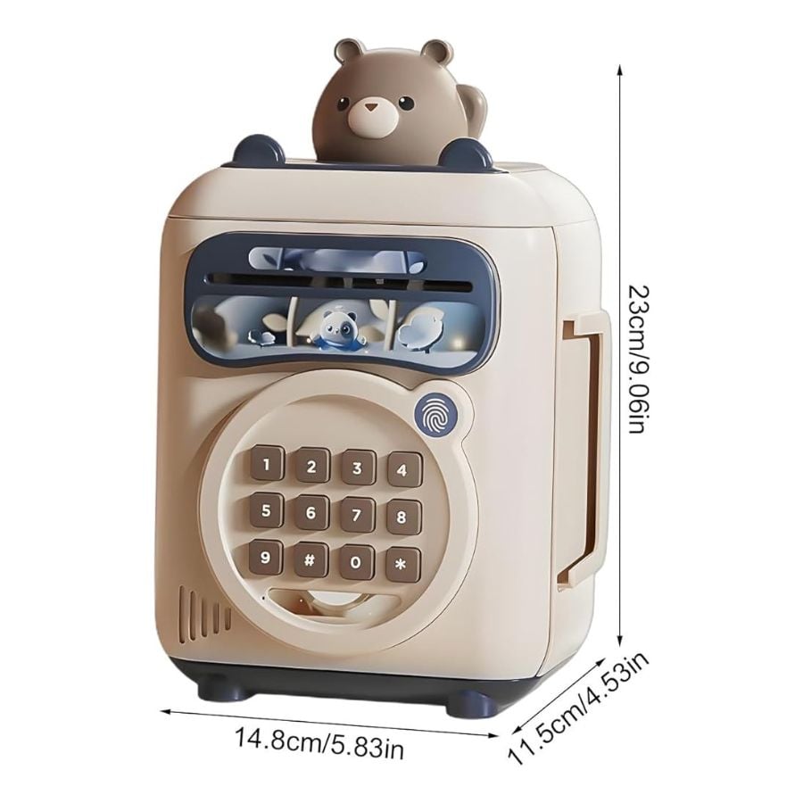 ALCANCÍA HUCHA ELECTRÓNICA CLICK VENTAS AZUL AHORRO CONTRASEÑA PARA NIÑOS - 3