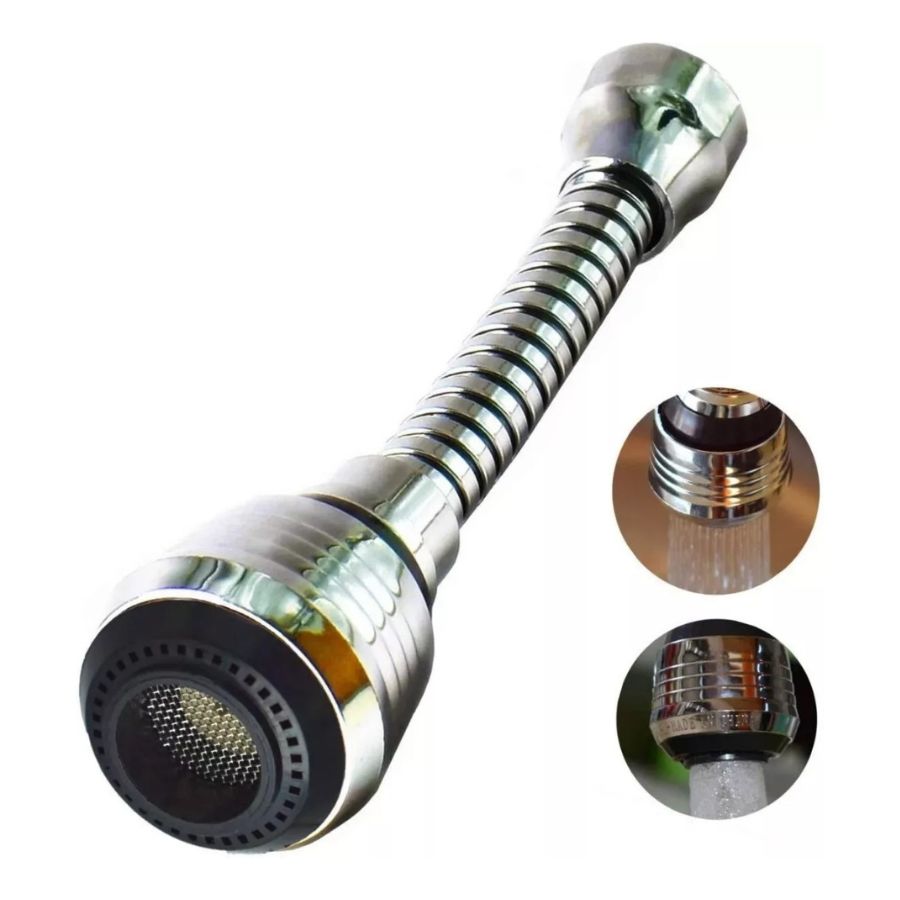 EXTENSOR DE GRIFO FLEXIBLE PARA LLAVE LAVAPLATOS AGUA - 4