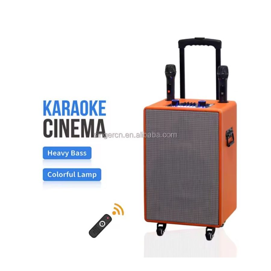 PARLANTE BLUETOOTH CLICK VENTAS RECARGABLE CON RUEDAS 50W 2 MICRÓFONOS - 2