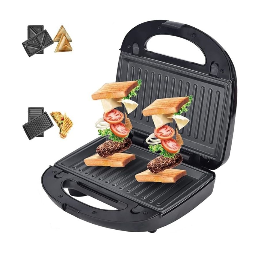 SANDWICHERA 3 EN 1 RAF 850W DONAS PANES ANTIADHERENTE - 5