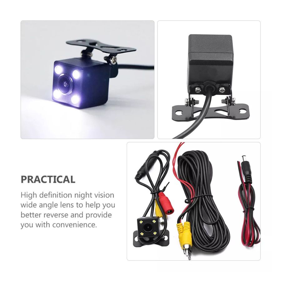 CÁMARA DE REVERSA CLICK VENTAS 4 LED PARA PANTALLA UNIVERSAL VEHÍCULO - 3