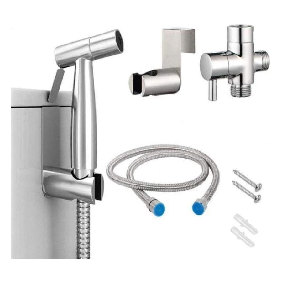 KIT CLICK VENTAS DUCHA ROCIADOR BIDET PARA INODORO BOQUILLA PULVERIZADOR - 4