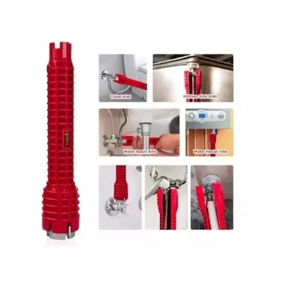 LLAVE MULTIFUNCIONAL DE REPARACIÓN DE LAVABOS Y BAÑOS 8 EN 1 - 5