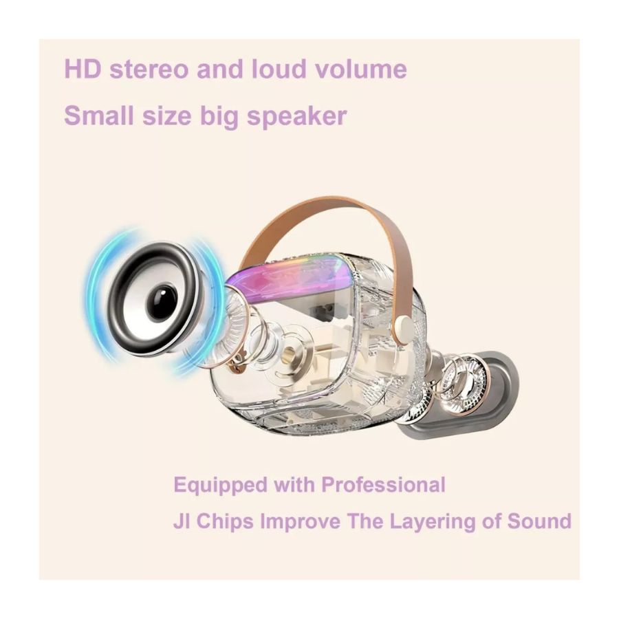 MINI PARLANTE CLICK VENTAS KARAOKE MICRÓFONO PORTÁTIL RECARGABLE SK11 - 2