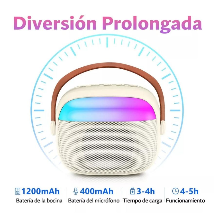 MINI PARLANTE CLICK VENTAS KARAOKE MICRÓFONO PORTÁTIL RECARGABLE SK11 - 3