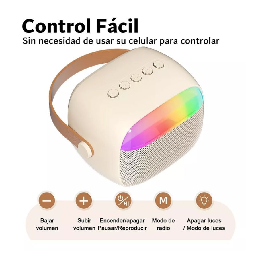 MINI PARLANTE CLICK VENTAS KARAOKE MICRÓFONO PORTÁTIL RECARGABLE SK11 - 4