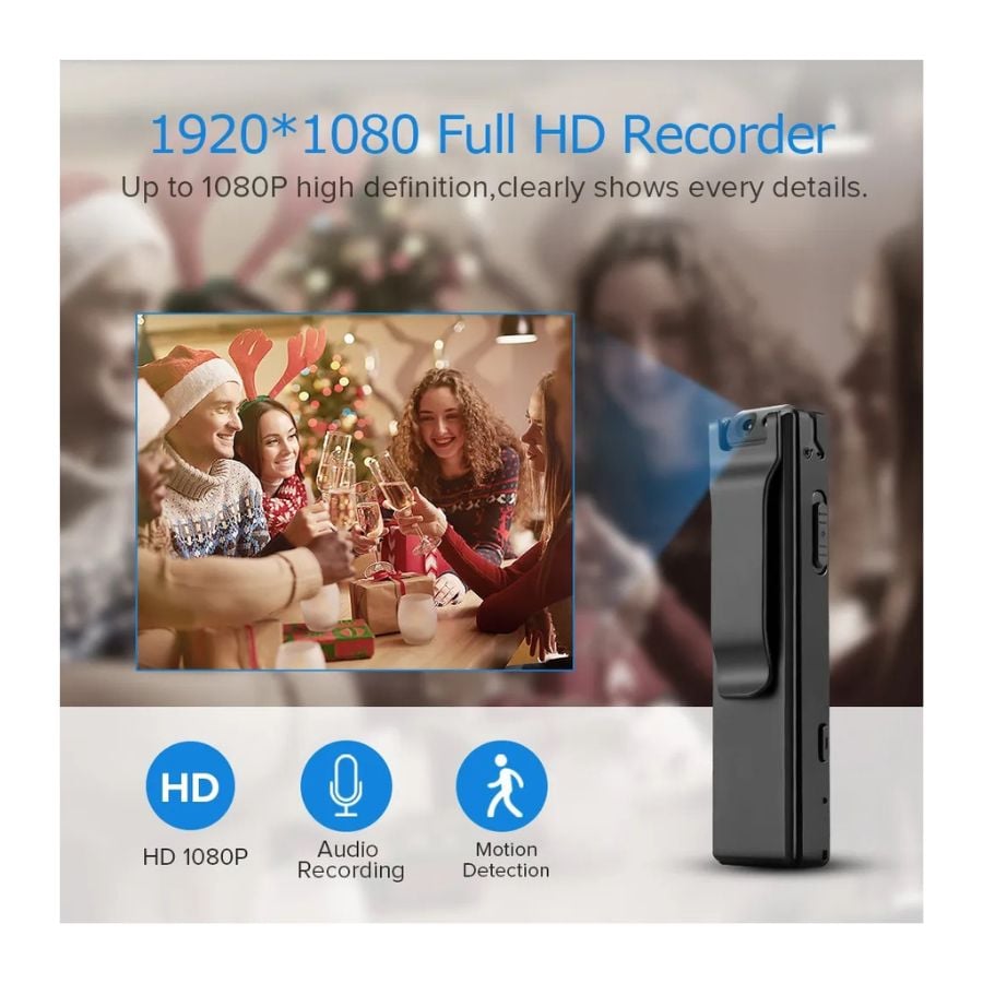 CÁMARA CLICK VENTAS MINI ESPÍA DIGITAL HD GRABACIÓN 1080P CON CLIP - 2