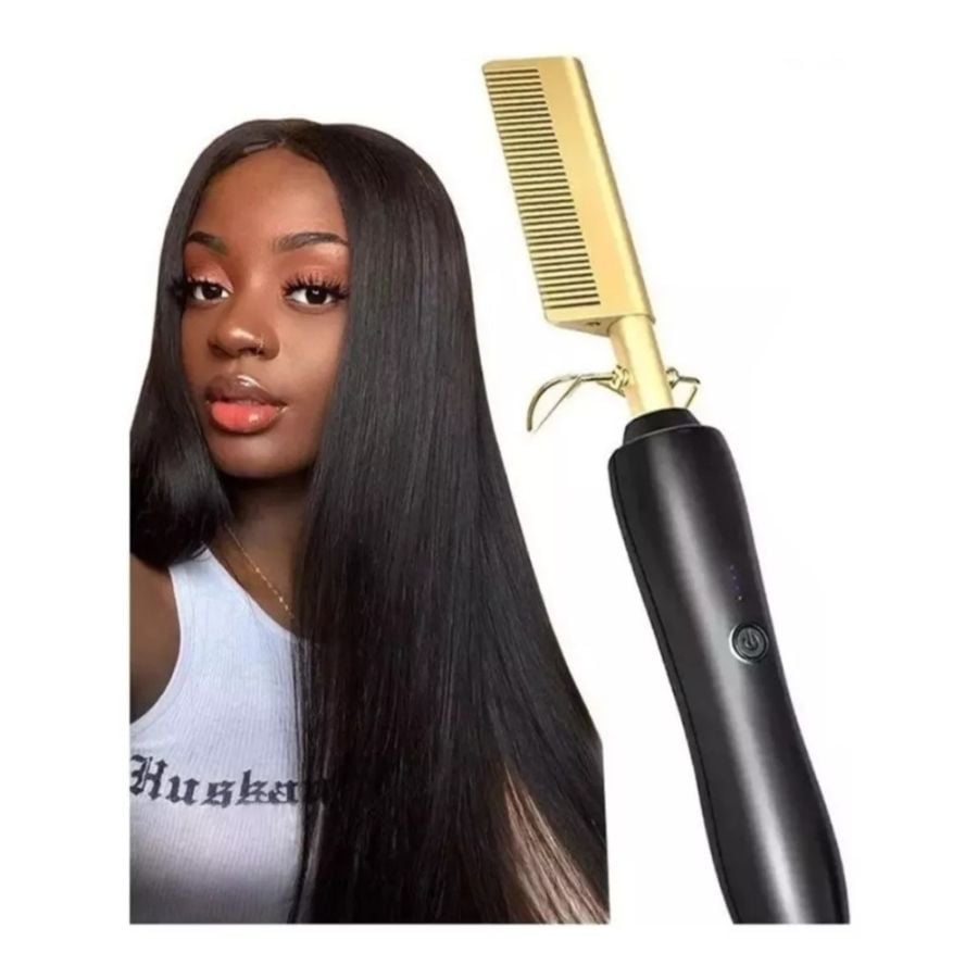 ALISADOR CON PEINE PARA CABELLO ELÉCTRICO PLANCHA MY7364 - 1