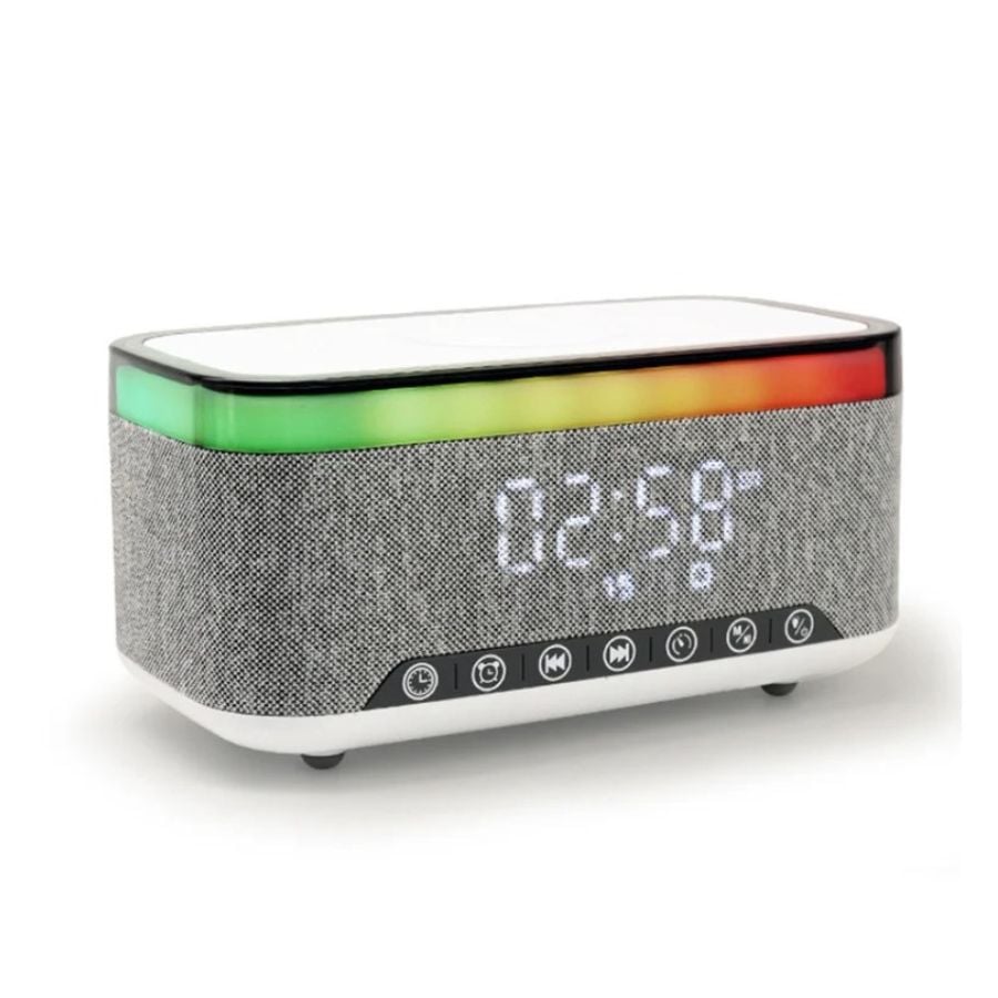 PARLANTE BLUETOOTH CLICK VENTAS MULTIFUNCIÓN PORTÁTIL 15W RELOJ CARGADOR - 1