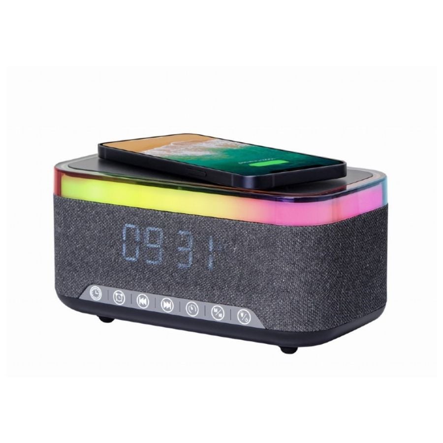 PARLANTE BLUETOOTH CLICK VENTAS MULTIFUNCIÓN PORTÁTIL 15W RELOJ CARGADOR - 2