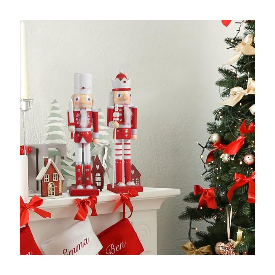 MUÑECO CASCANUECES NAVIDAD 38CM ADORNOS SOLDADO HOGAR - 2