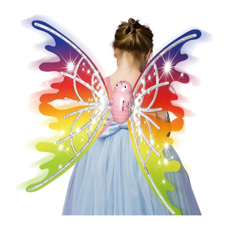 DISFRAZ CLICK VENTAS ALAS HADAS PARA NIÑAS CON LUCES LED ELECTRICO - 1