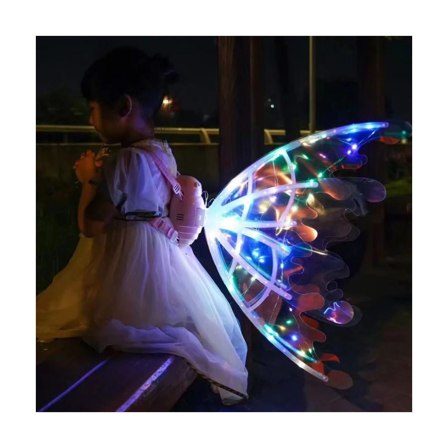 DISFRAZ CLICK VENTAS ALAS HADAS PARA NIÑAS CON LUCES LED ELECTRICO - 4