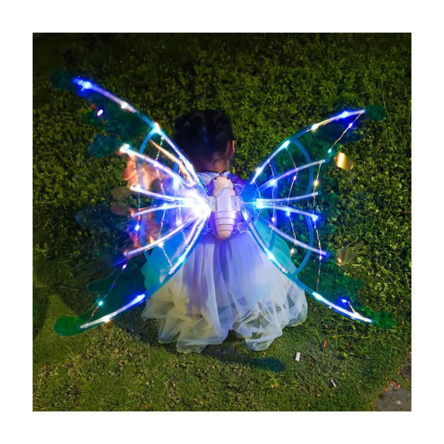 DISFRAZ CLICK VENTAS ALAS HADAS PARA NIÑAS CON LUCES LED ELECTRICO - 5